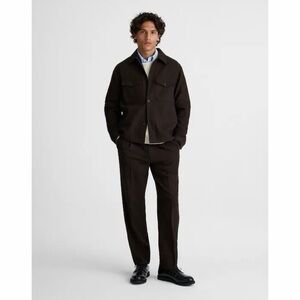 NWT! Madewell - Patch-Pocket Shirt-Jacket in Wool Blend - Chocolate - Small